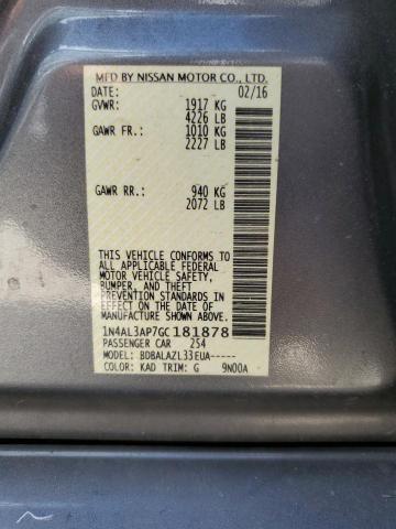 Photo 9 VIN: 1N4AL3AP7GC181878 - NISSAN ALTIMA 2.5 