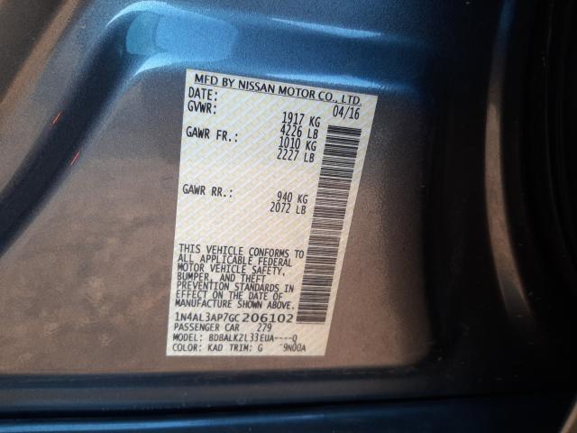 Photo 9 VIN: 1N4AL3AP7GC206102 - NISSAN ALTIMA 2.5 