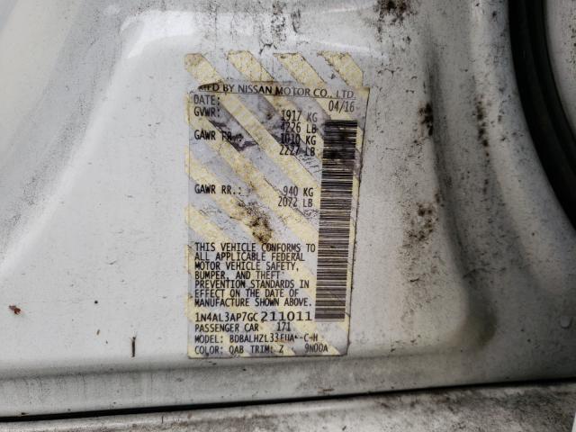 Photo 9 VIN: 1N4AL3AP7GC211011 - NISSAN ALTIMA 2.5 