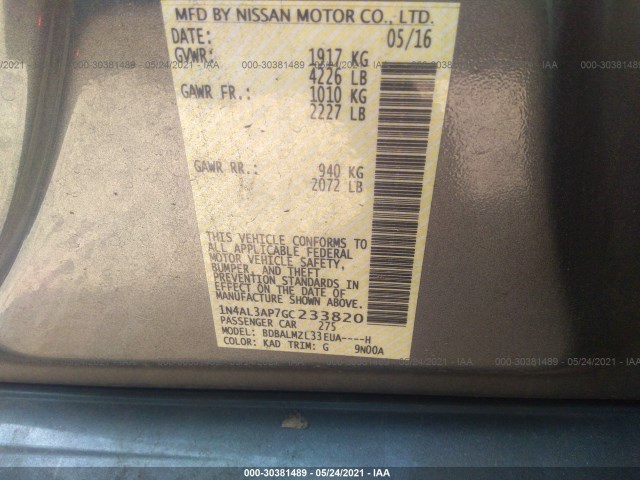 Photo 8 VIN: 1N4AL3AP7GC233820 - NISSAN ALTIMA 