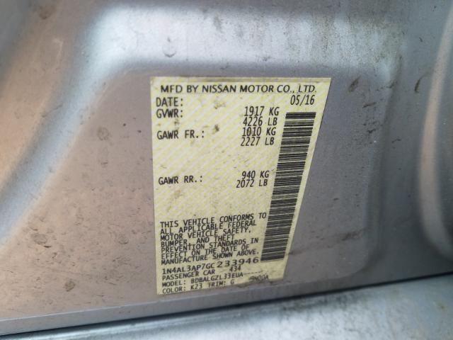 Photo 9 VIN: 1N4AL3AP7GC233946 - NISSAN ALTIMA 2.5 