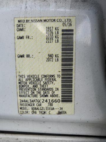 Photo 11 VIN: 1N4AL3AP7GC241660 - NISSAN ALTIMA 2.5 