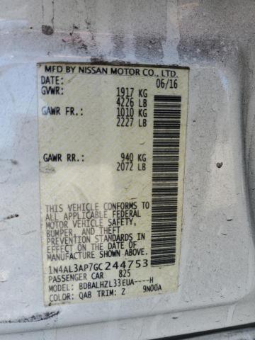 Photo 11 VIN: 1N4AL3AP7GC244753 - NISSAN ALTIMA 2.5 