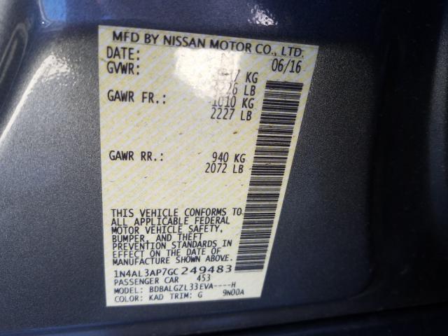 Photo 9 VIN: 1N4AL3AP7GC249483 - NISSAN ALTIMA 2.5 