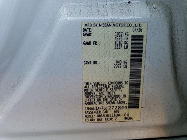 Photo 11 VIN: 1N4AL3AP7GC272844 - NISSAN ALTIMA 2.5 