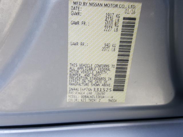 Photo 9 VIN: 1N4AL3AP7GN331525 - NISSAN ALTIMA 2.5 