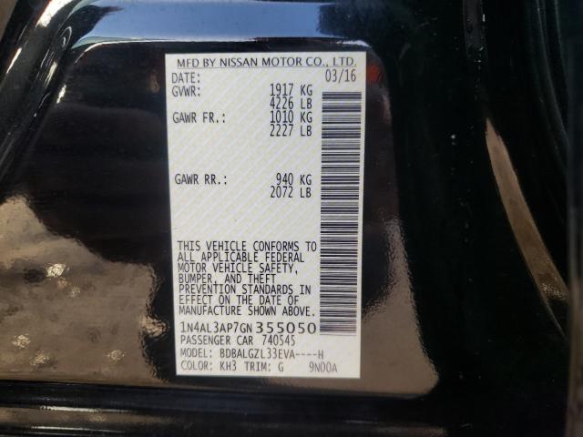 Photo 9 VIN: 1N4AL3AP7GN355050 - NISSAN ALTIMA 