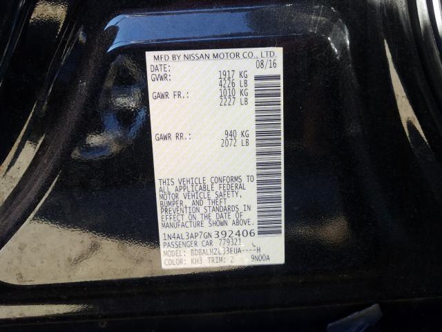 Photo 9 VIN: 1N4AL3AP7GN392406 - NISSAN ALTIMA 2.5 