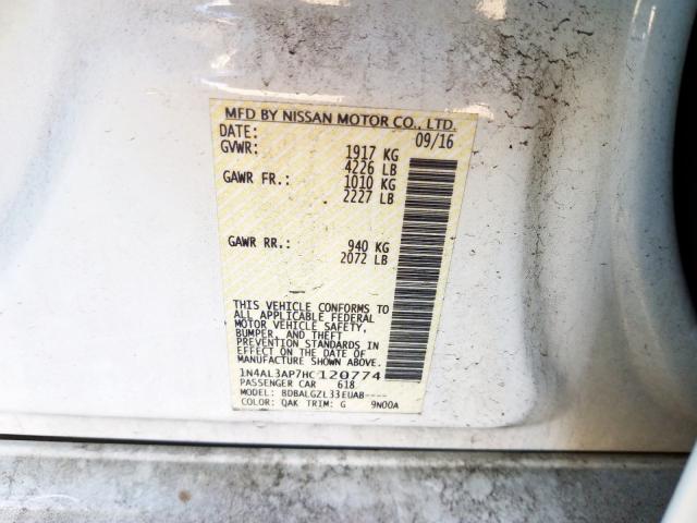 Photo 9 VIN: 1N4AL3AP7HC120774 - NISSAN ALTIMA 2.5 