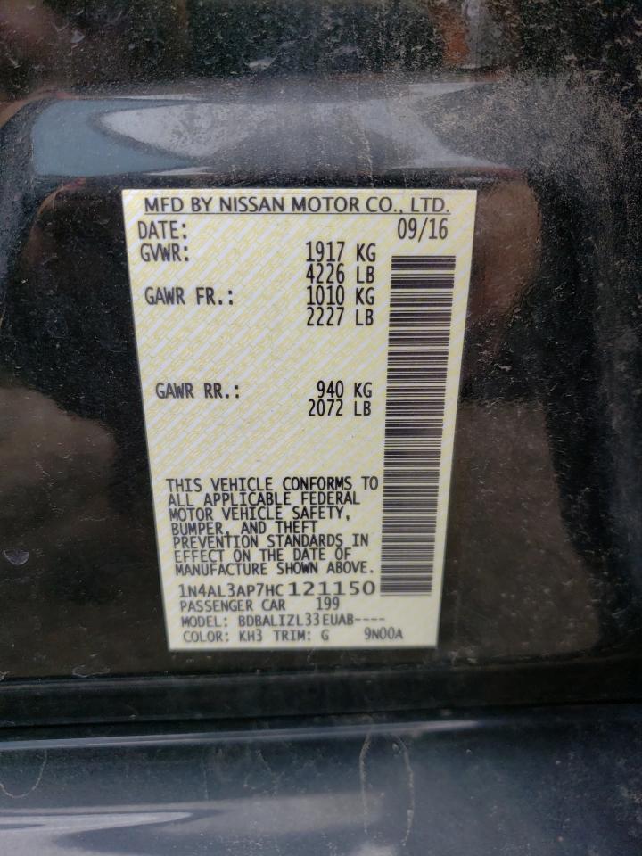 Photo 11 VIN: 1N4AL3AP7HC121150 - NISSAN ALTIMA 