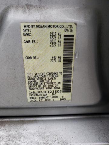 Photo 12 VIN: 1N4AL3AP7HC123805 - NISSAN ALTIMA 2.5 