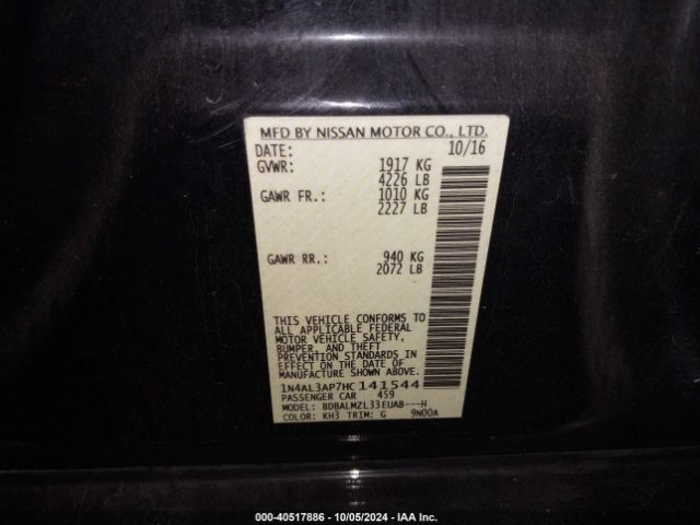 Photo 8 VIN: 1N4AL3AP7HC141544 - NISSAN ALTIMA 