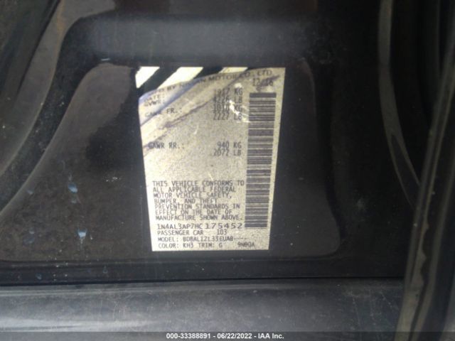 Photo 8 VIN: 1N4AL3AP7HC175452 - NISSAN ALTIMA 