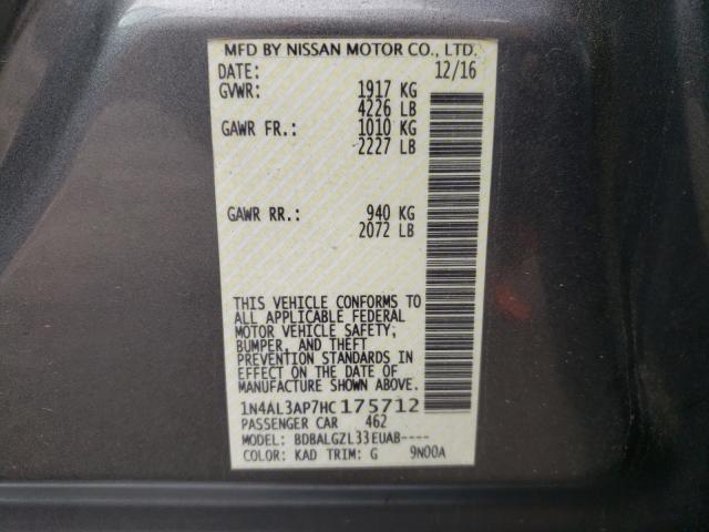 Photo 9 VIN: 1N4AL3AP7HC175712 - NISSAN ALTIMA 2.5 