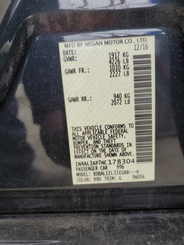 Photo 11 VIN: 1N4AL3AP7HC178304 - NISSAN ALTIMA 