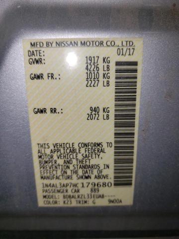 Photo 11 VIN: 1N4AL3AP7HC179680 - NISSAN ALTIMA 