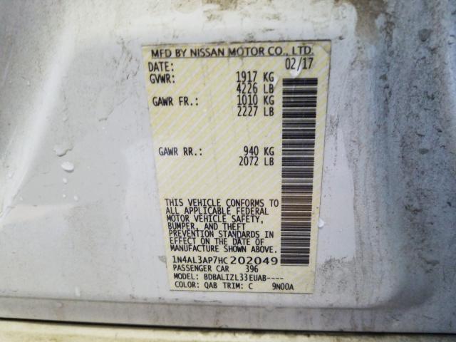 Photo 9 VIN: 1N4AL3AP7HC202049 - NISSAN ALTIMA 2.5 