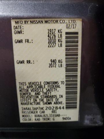 Photo 11 VIN: 1N4AL3AP7HC202844 - NISSAN ALTIMA 2.5 