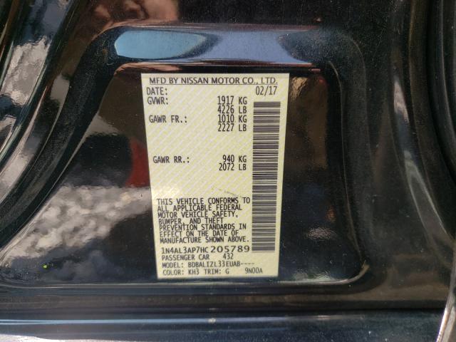 Photo 9 VIN: 1N4AL3AP7HC205789 - NISSAN ALTIMA 