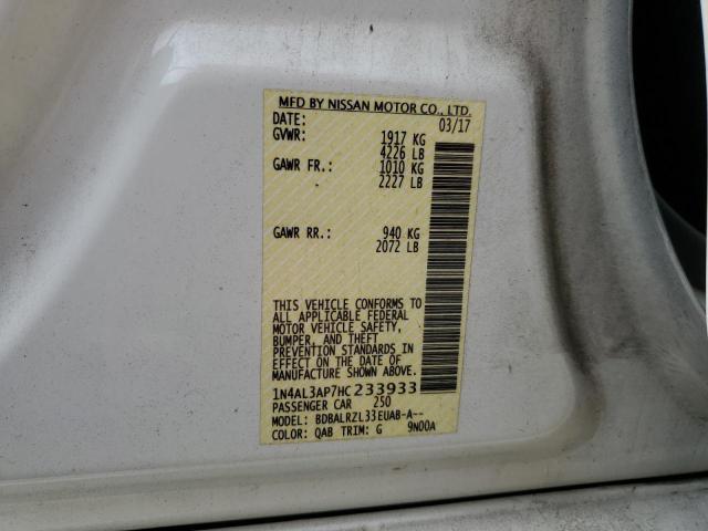 Photo 11 VIN: 1N4AL3AP7HC233933 - NISSAN ALTIMA 2.5 