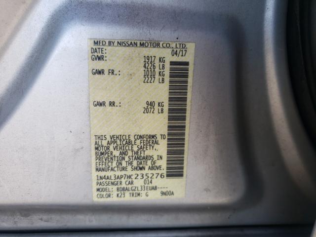 Photo 9 VIN: 1N4AL3AP7HC235276 - NISSAN ALTIMA 2.5 