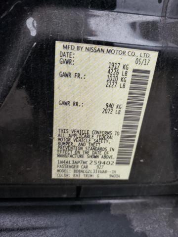 Photo 11 VIN: 1N4AL3AP7HC259402 - NISSAN ALTIMA 