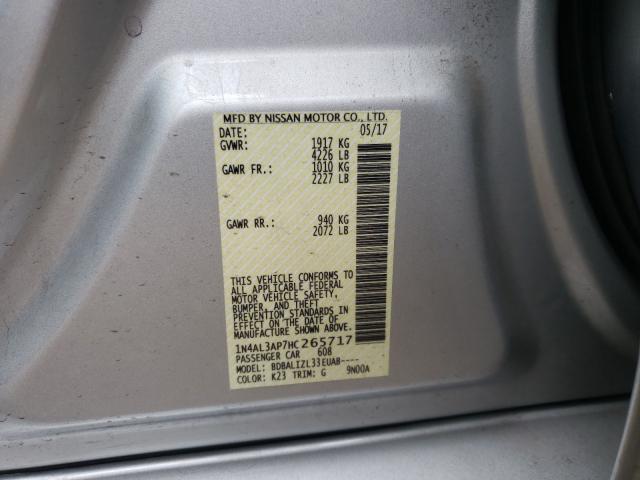 Photo 9 VIN: 1N4AL3AP7HC265717 - NISSAN ALTIMA 2.5 