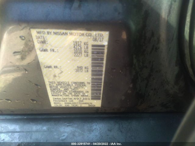 Photo 8 VIN: 1N4AL3AP7HC497301 - NISSAN ALTIMA 