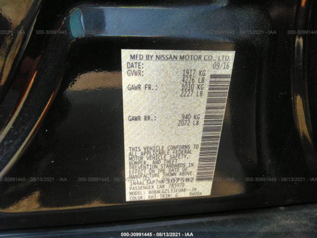 Photo 8 VIN: 1N4AL3AP7HN307582 - NISSAN ALTIMA 