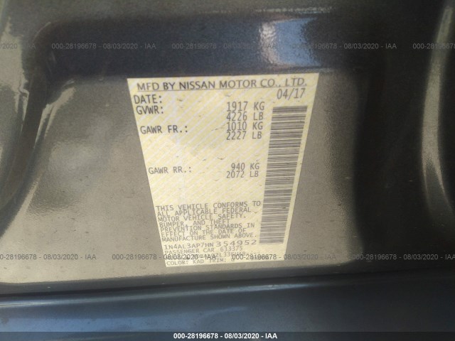 Photo 8 VIN: 1N4AL3AP7HN354952 - NISSAN ALTIMA 