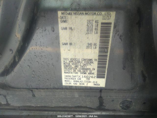 Photo 8 VIN: 1N4AL3AP7JC160262 - NISSAN ALTIMA 