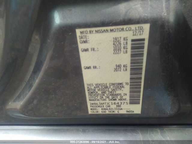 Photo 8 VIN: 1N4AL3AP7JC164375 - NISSAN ALTIMA 