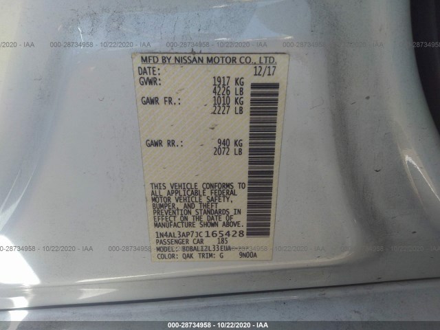 Photo 8 VIN: 1N4AL3AP7JC165428 - NISSAN ALTIMA 