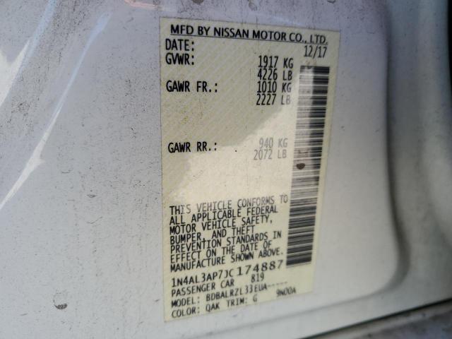 Photo 11 VIN: 1N4AL3AP7JC174887 - NISSAN ALTIMA 