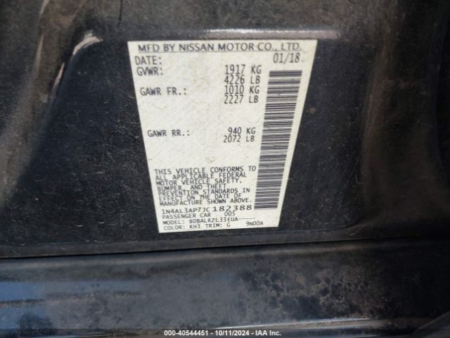 Photo 8 VIN: 1N4AL3AP7JC182388 - NISSAN ALTIMA 