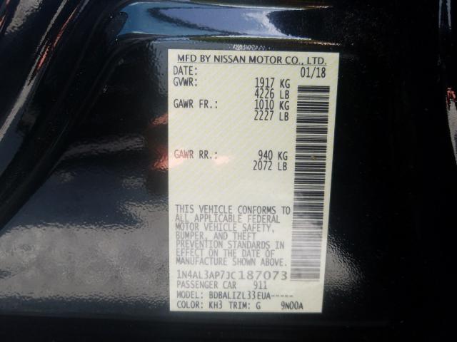 Photo 9 VIN: 1N4AL3AP7JC187073 - NISSAN ALTIMA 2.5 