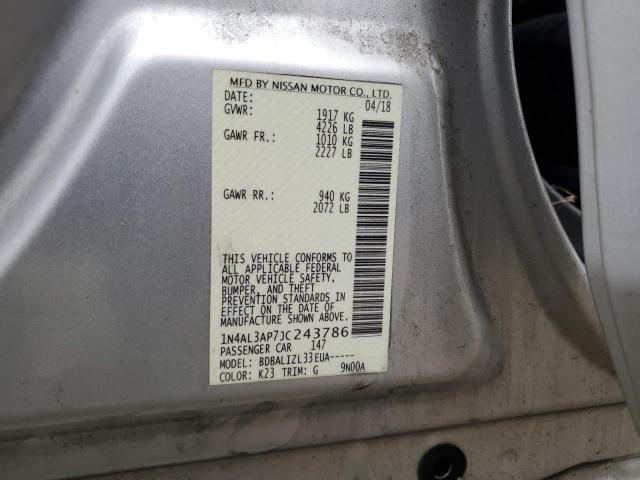 Photo 12 VIN: 1N4AL3AP7JC243786 - NISSAN ALTIMA 2.5 