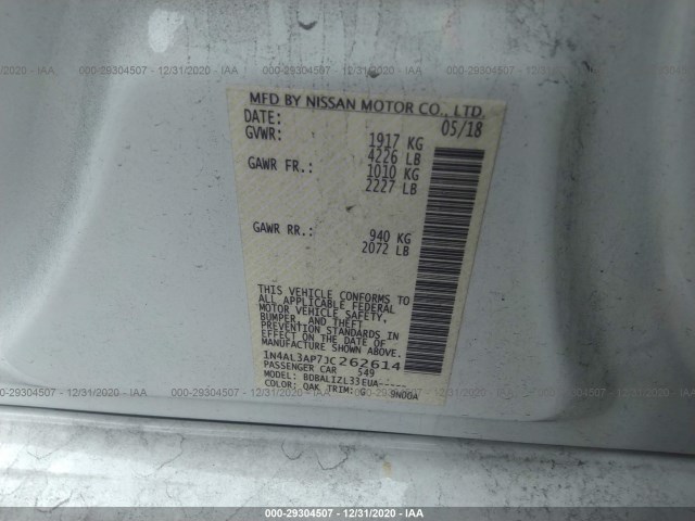 Photo 8 VIN: 1N4AL3AP7JC262614 - NISSAN ALTIMA 