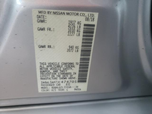 Photo 9 VIN: 1N4AL3AP7JC474705 - NISSAN ALTIMA 2.5 