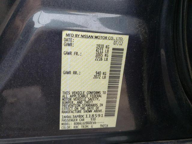 Photo 12 VIN: 1N4AL3AP8DC118591 - NISSAN ALTIMA 2.5 