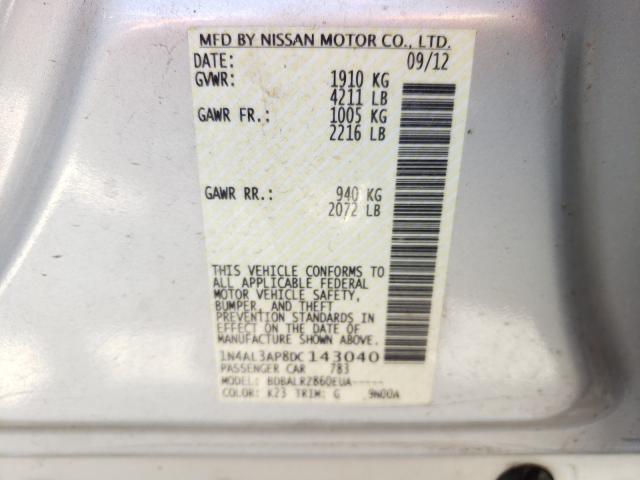 Photo 9 VIN: 1N4AL3AP8DC143040 - NISSAN ALTIMA 2.5 