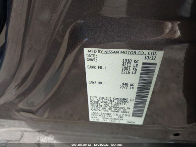 Photo 8 VIN: 1N4AL3AP8DC161795 - NISSAN ALTIMA 