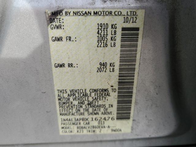 Photo 11 VIN: 1N4AL3AP8DC162476 - NISSAN ALTIMA 