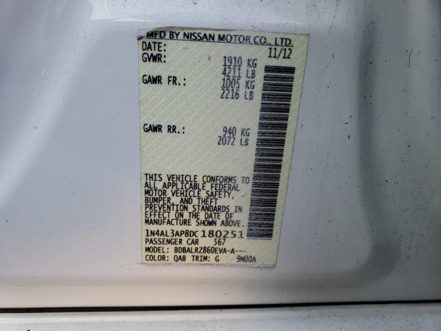 Photo 9 VIN: 1N4AL3AP8DC180251 - NISSAN ALTIMA 2.5 