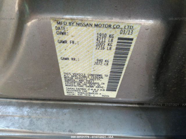 Photo 8 VIN: 1N4AL3AP8DC244238 - NISSAN ALTIMA 