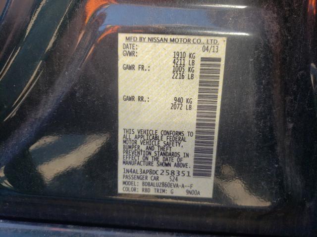 Photo 9 VIN: 1N4AL3AP8DC258351 - NISSAN ALTIMA 2.5 