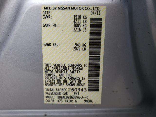 Photo 11 VIN: 1N4AL3AP8DC260343 - NISSAN ALTIMA 