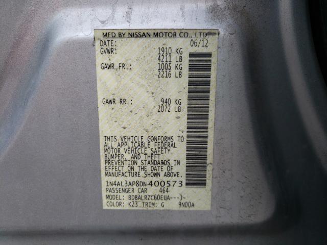 Photo 9 VIN: 1N4AL3AP8DN400573 - NISSAN ALTIMA 2.5 