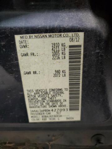 Photo 11 VIN: 1N4AL3AP8DN427093 - NISSAN ALTIMA 