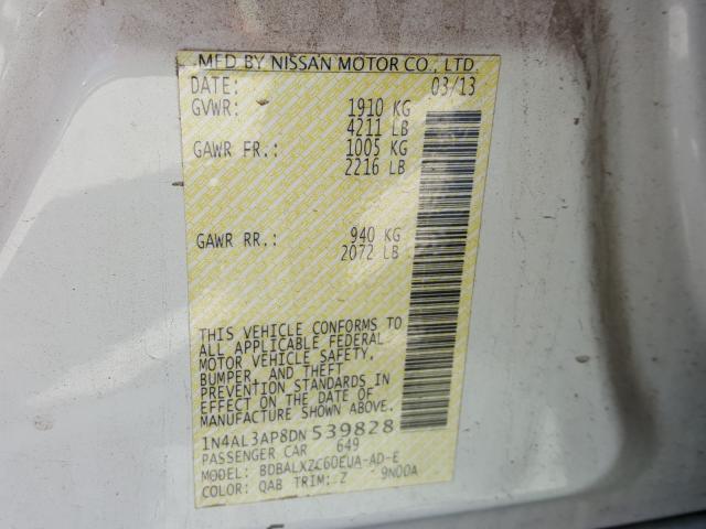 Photo 9 VIN: 1N4AL3AP8DN539828 - NISSAN ALTIMA 2.5 